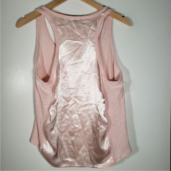 Express Linen Satin Soft Pink Flowy Tank Sleeveless Blouse Size L - Picture 3 of 7